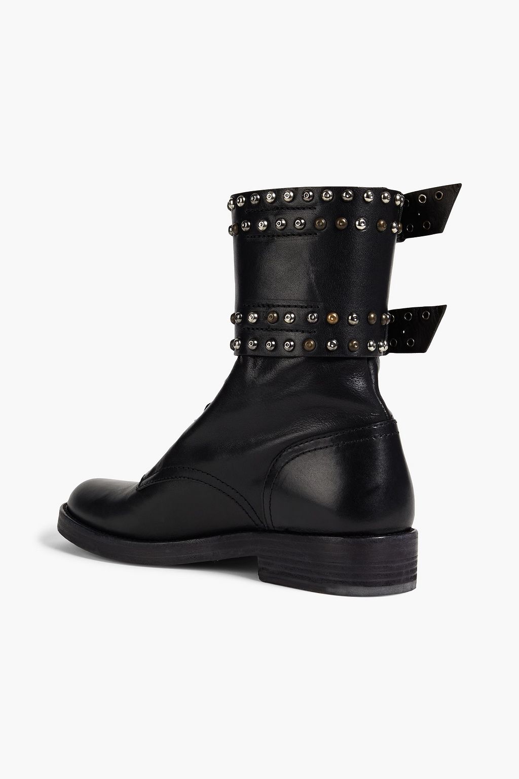 ISABEL MARANT Teylon buckled studded leather combat boots