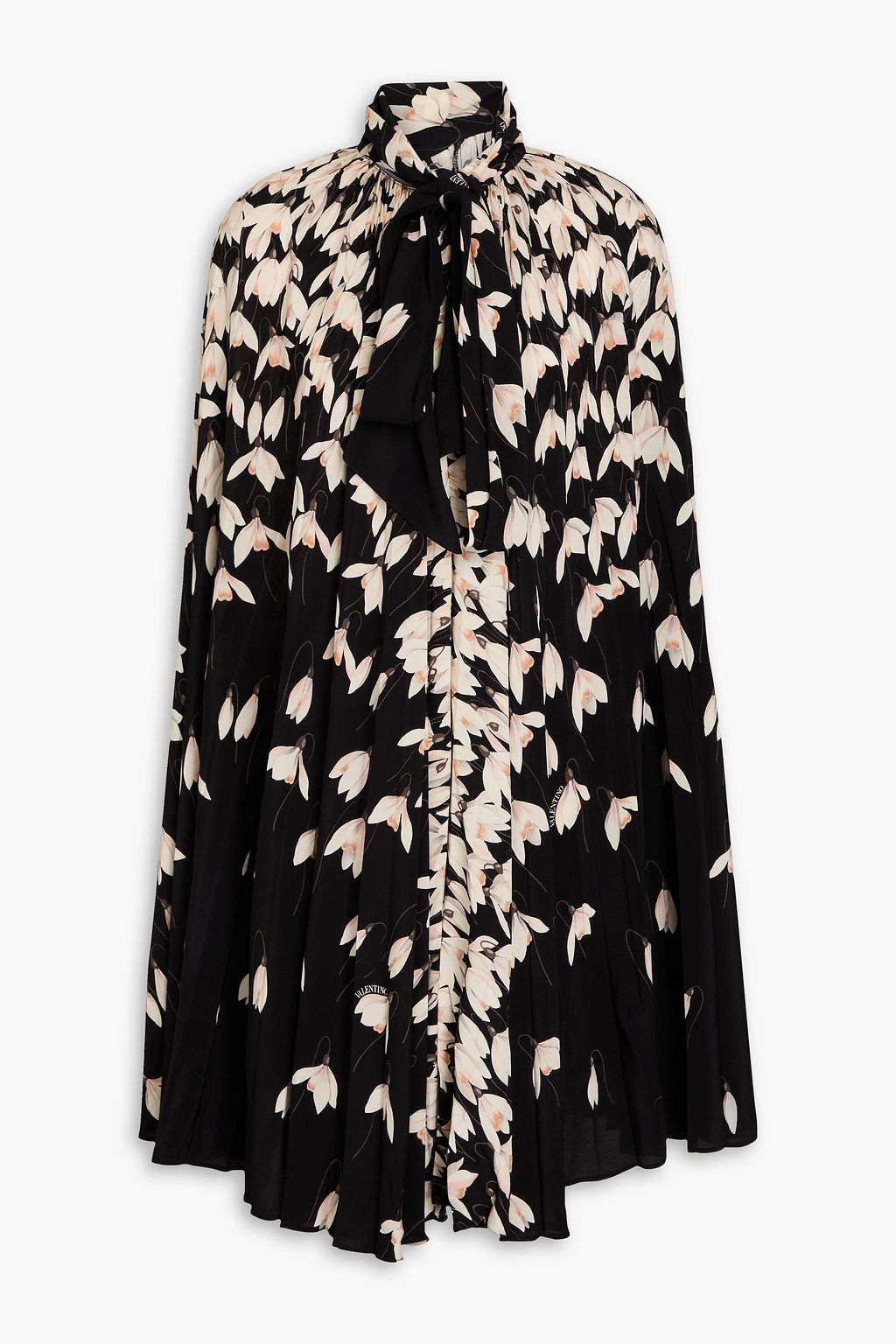 VALENTINO GARAVANI Floral print silk crepe de chine dress THE OUTNET