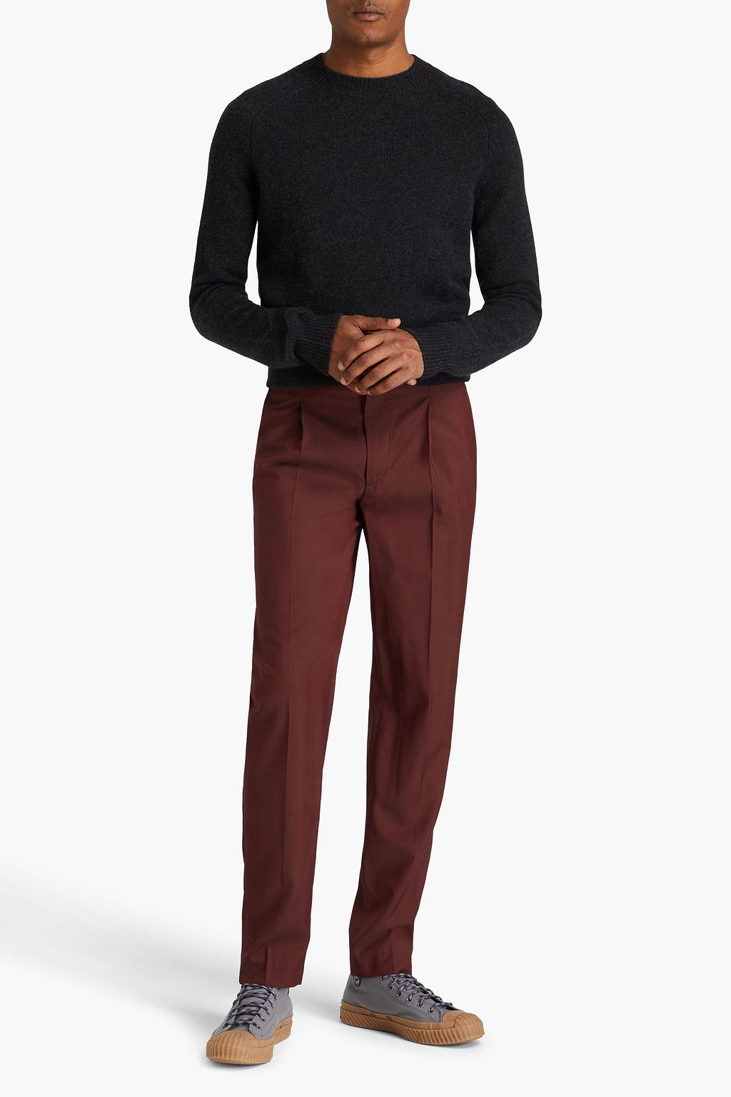 ISABEL MARANT Luallo pleated wool pants