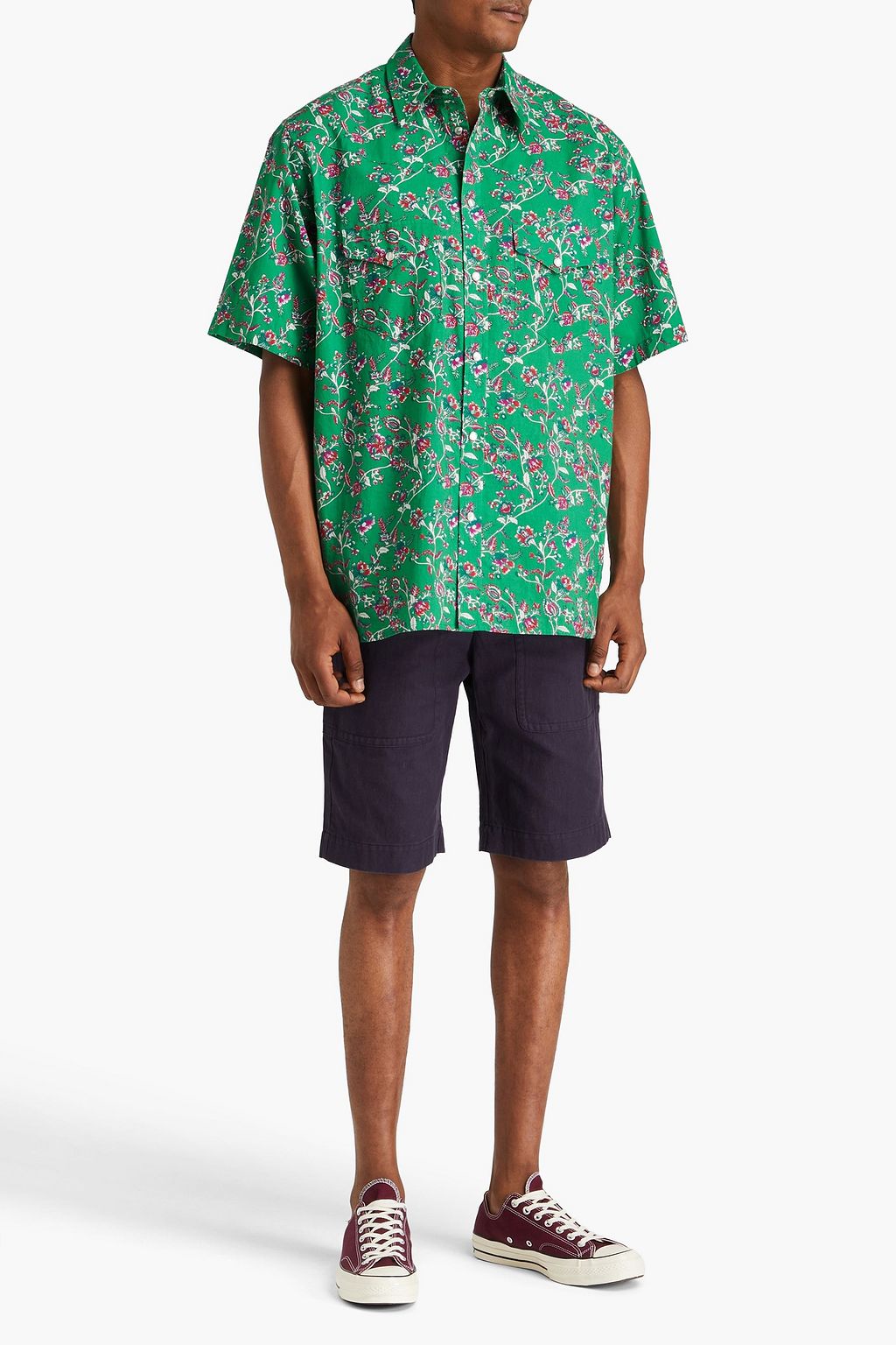 ISABEL MARANT Bigilian floral-print cotton shirt