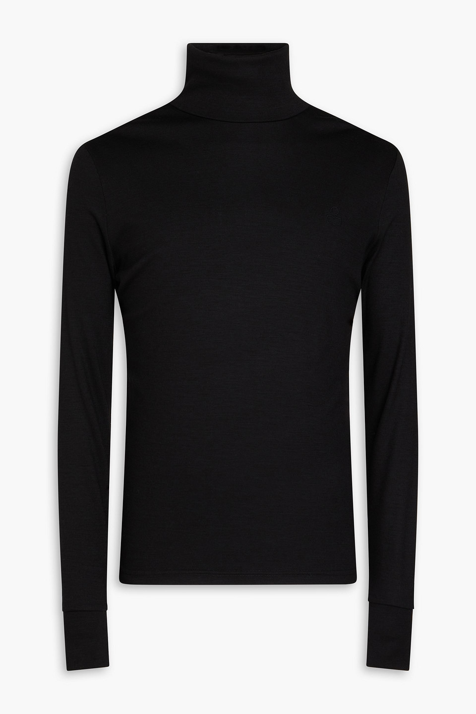 Isabel Marant - Smith slim-fit wool-jersey turtleneck top - Black - S