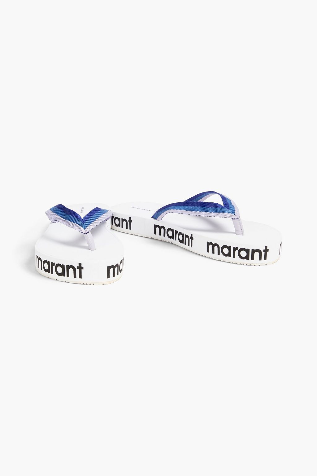 ISABEL MARANT Tae striped webbing flip flops