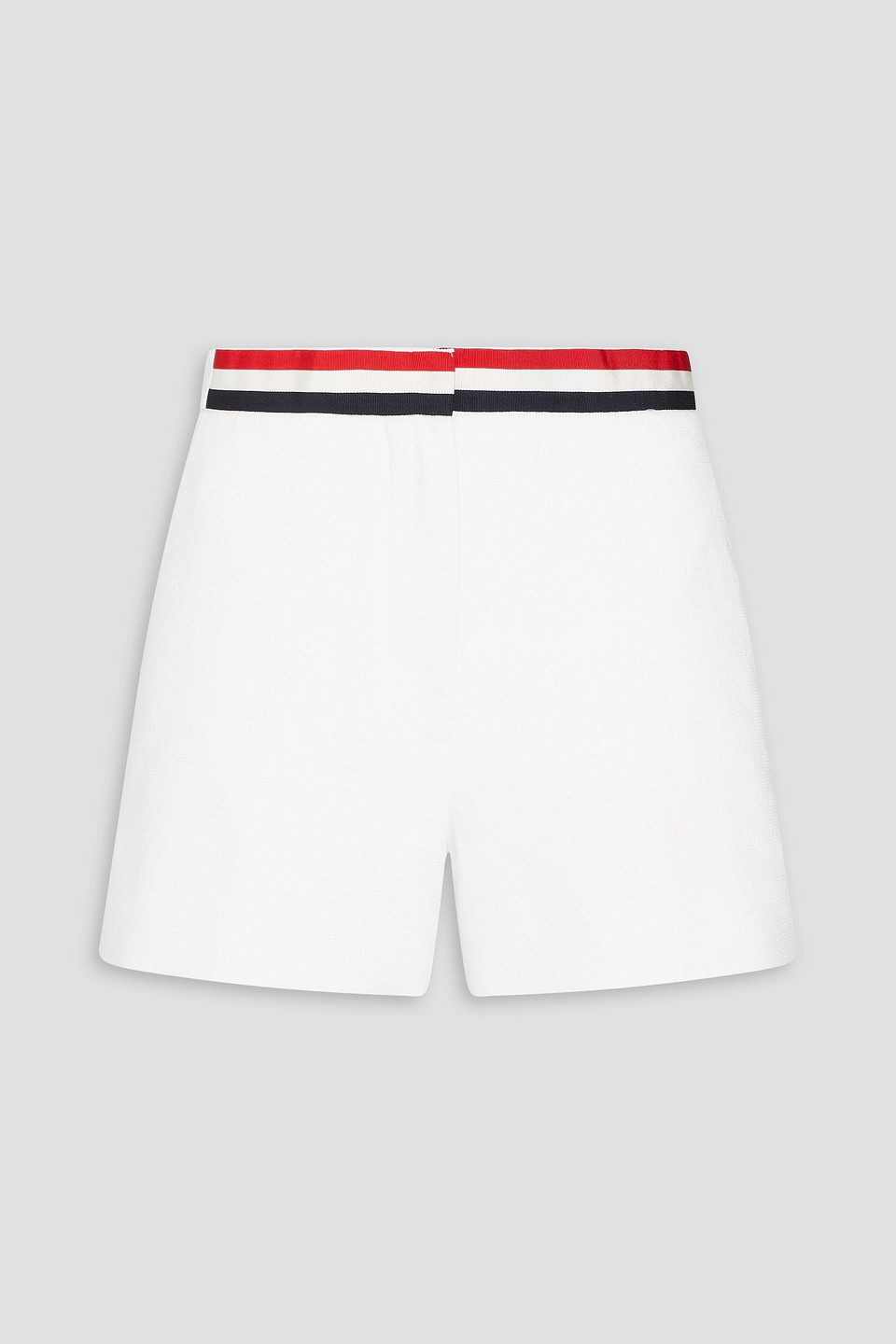 Thom Browne Bouclé Cotton-blend Shorts In White