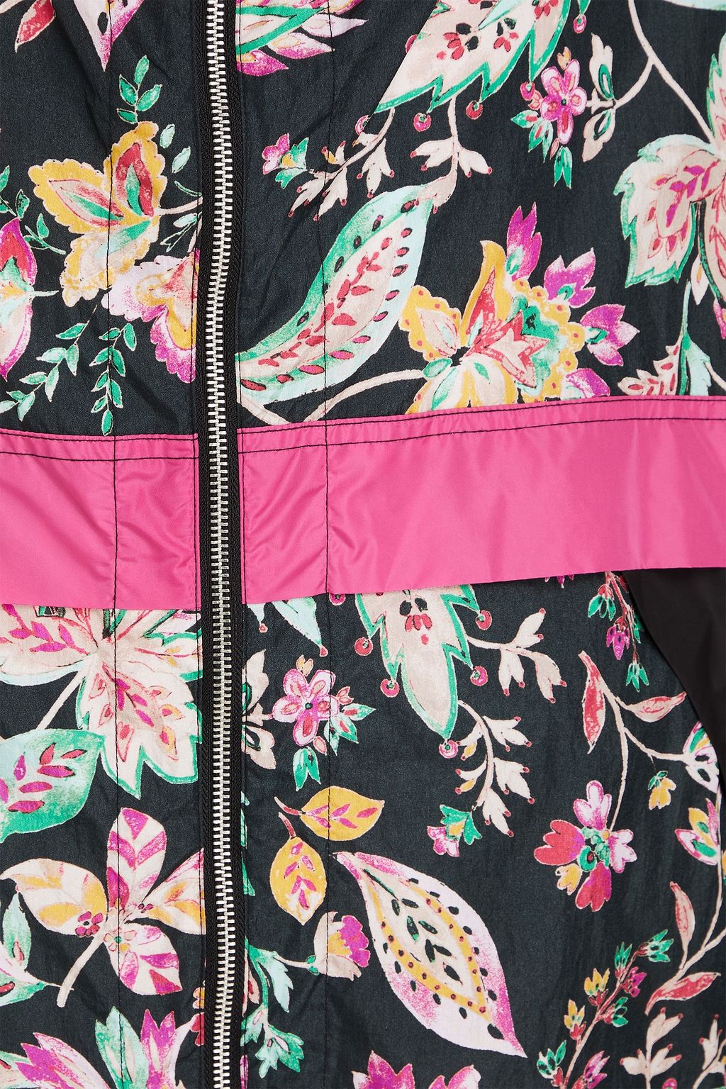 ISABEL MARANT Dizzya floral-print shell hooded jacket