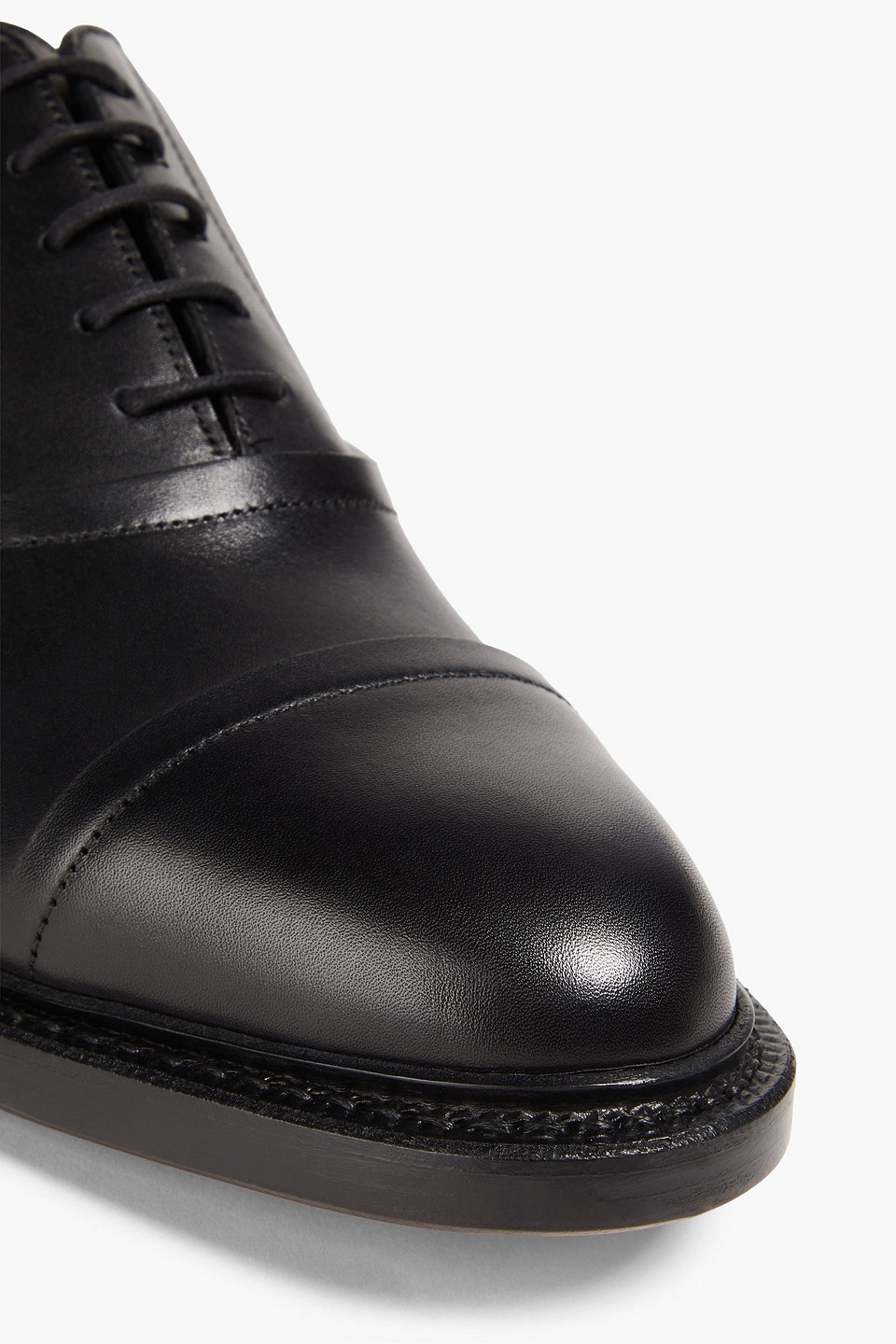 Thom Browne Leather Oxford Shoes In Black