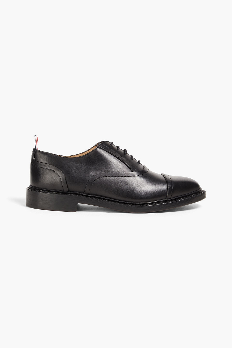 Thom Browne Leather Oxford Shoes In Black
