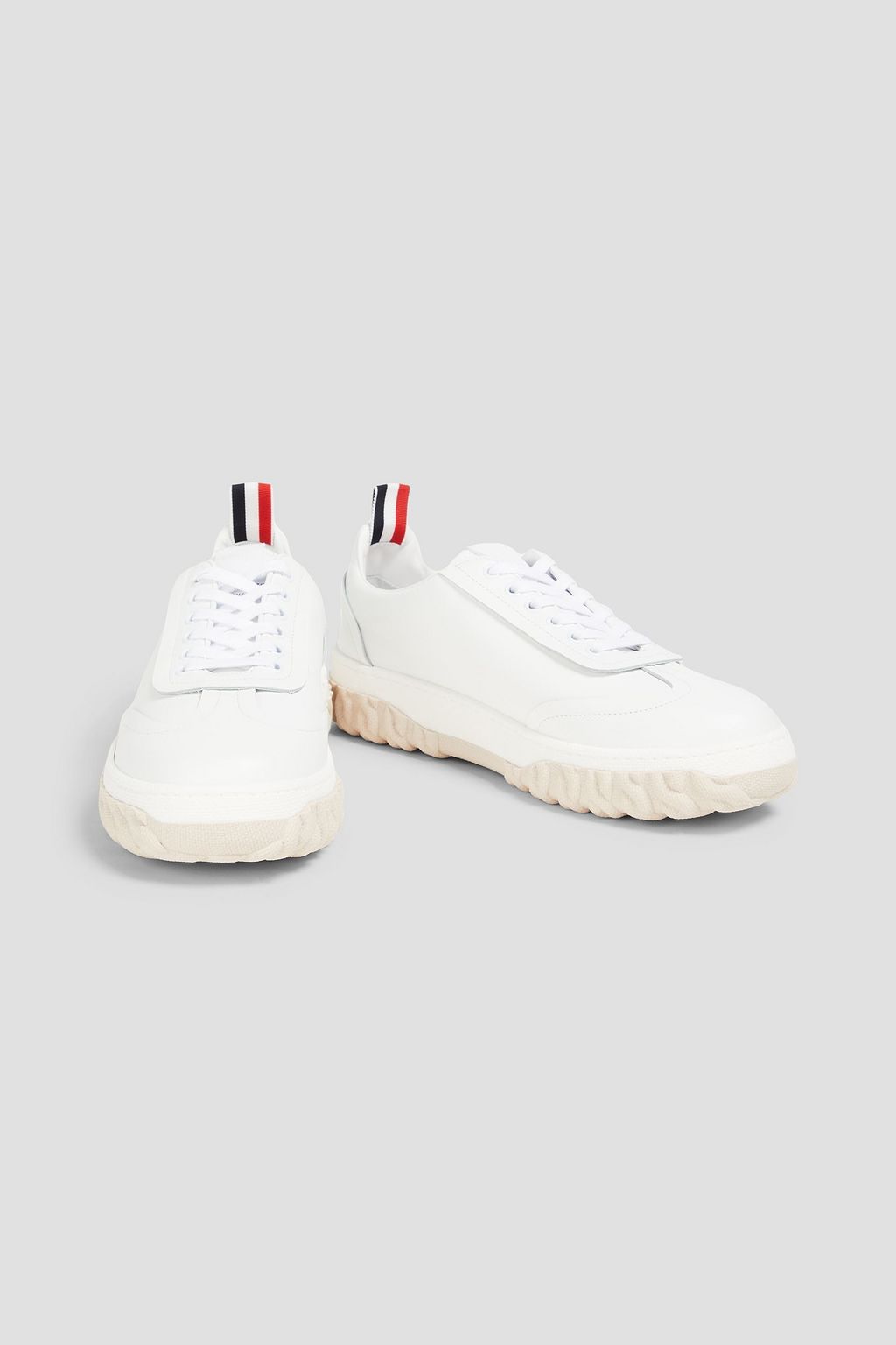 THOM BROWNE Field leather sneakers