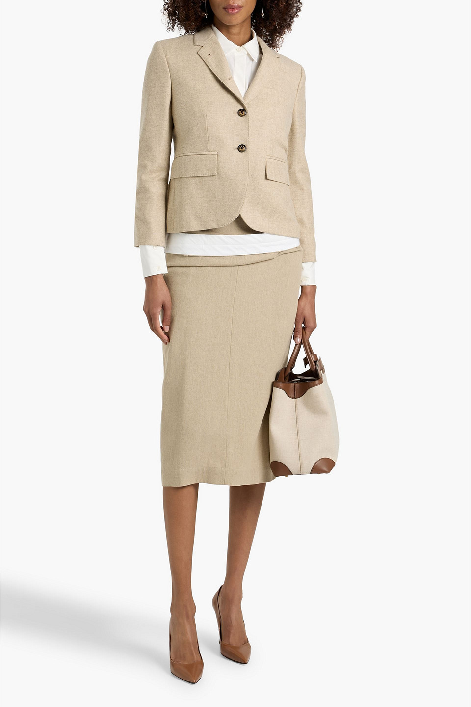 Thom Browne Wool-flannel Blazer In Neutral