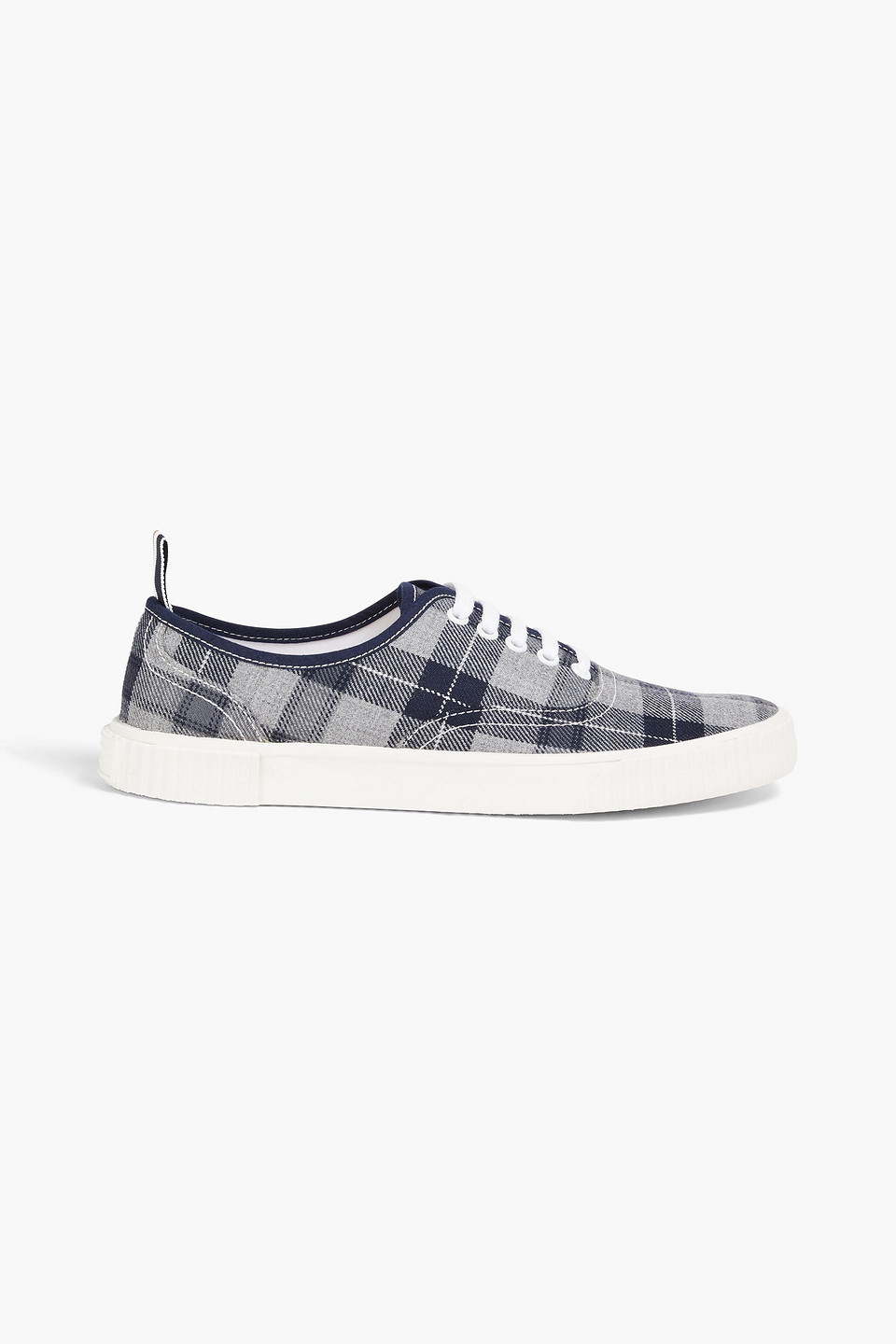Heritage checked twill sneakers