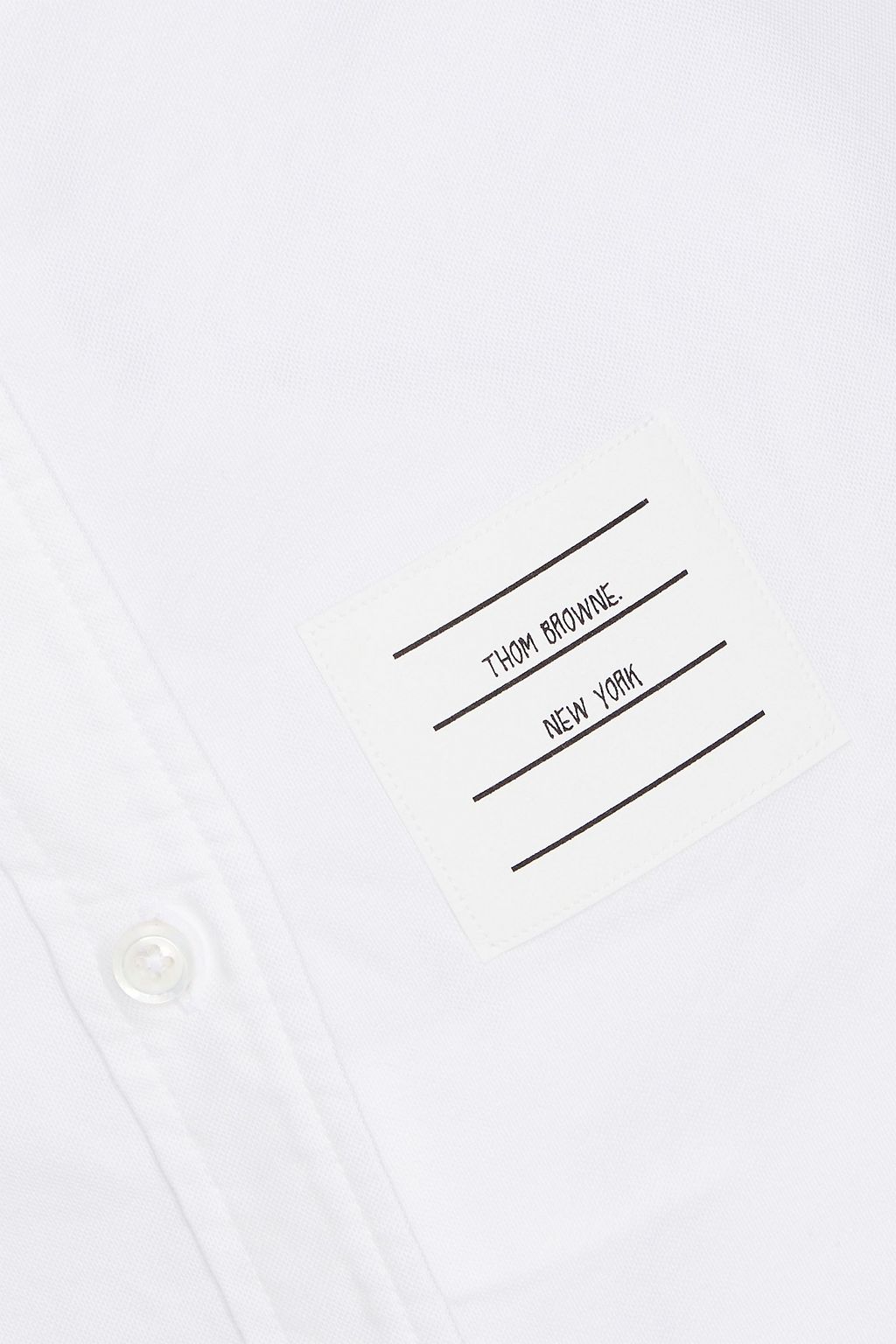 THOM BROWNE Cotton-piqué shirt