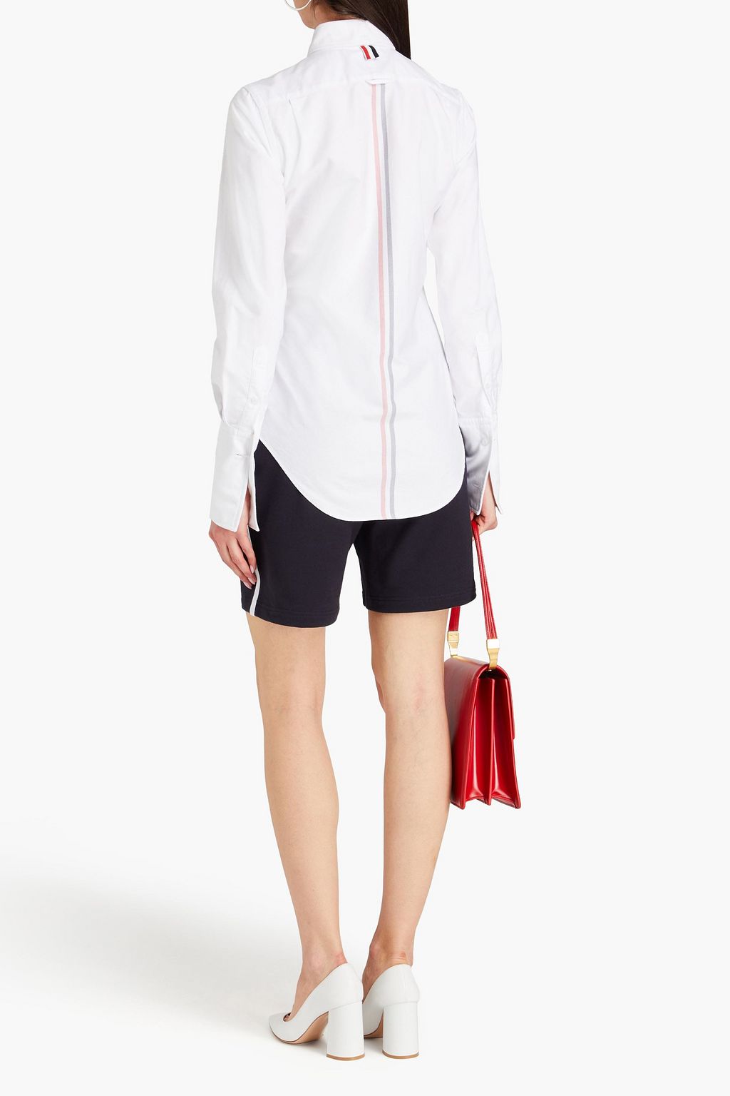 THOM BROWNE Cotton-piqué shirt