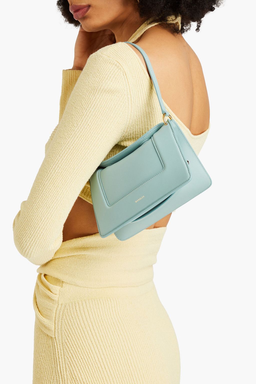WANDLER Penelope micro leather shoulder bag