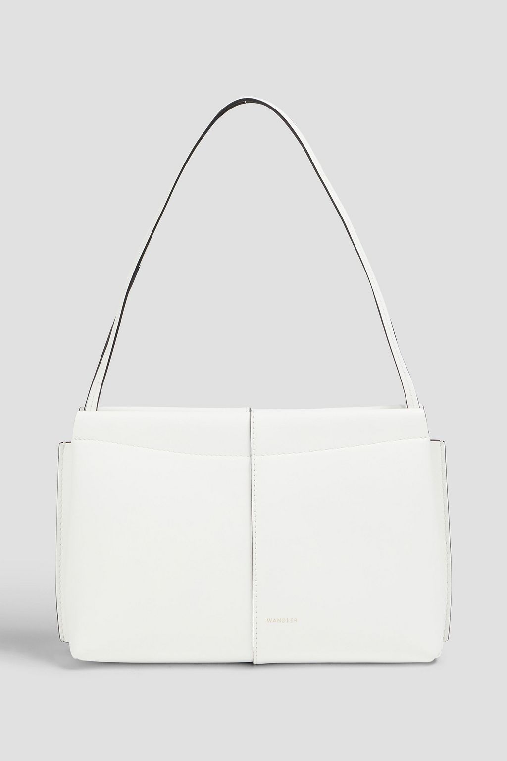 Carly mini leather shoulder bag white One Size