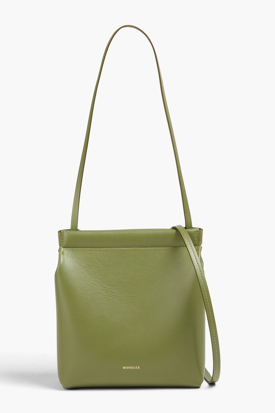 wandler - teresa mini leather shoulder bag - green - onesize