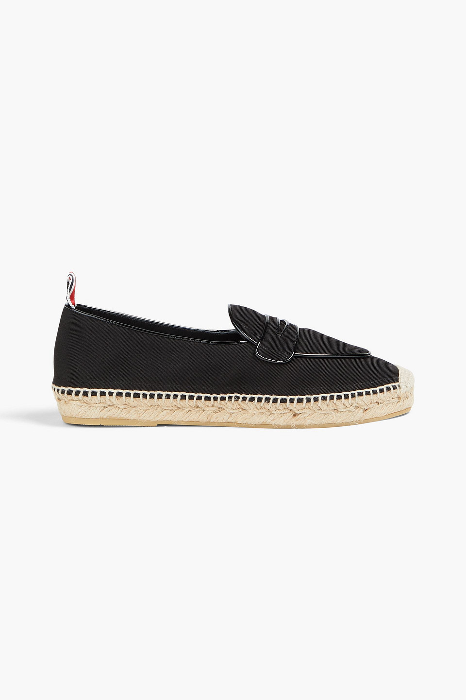 Thom Browne Espadrille Penny Varsity In Black