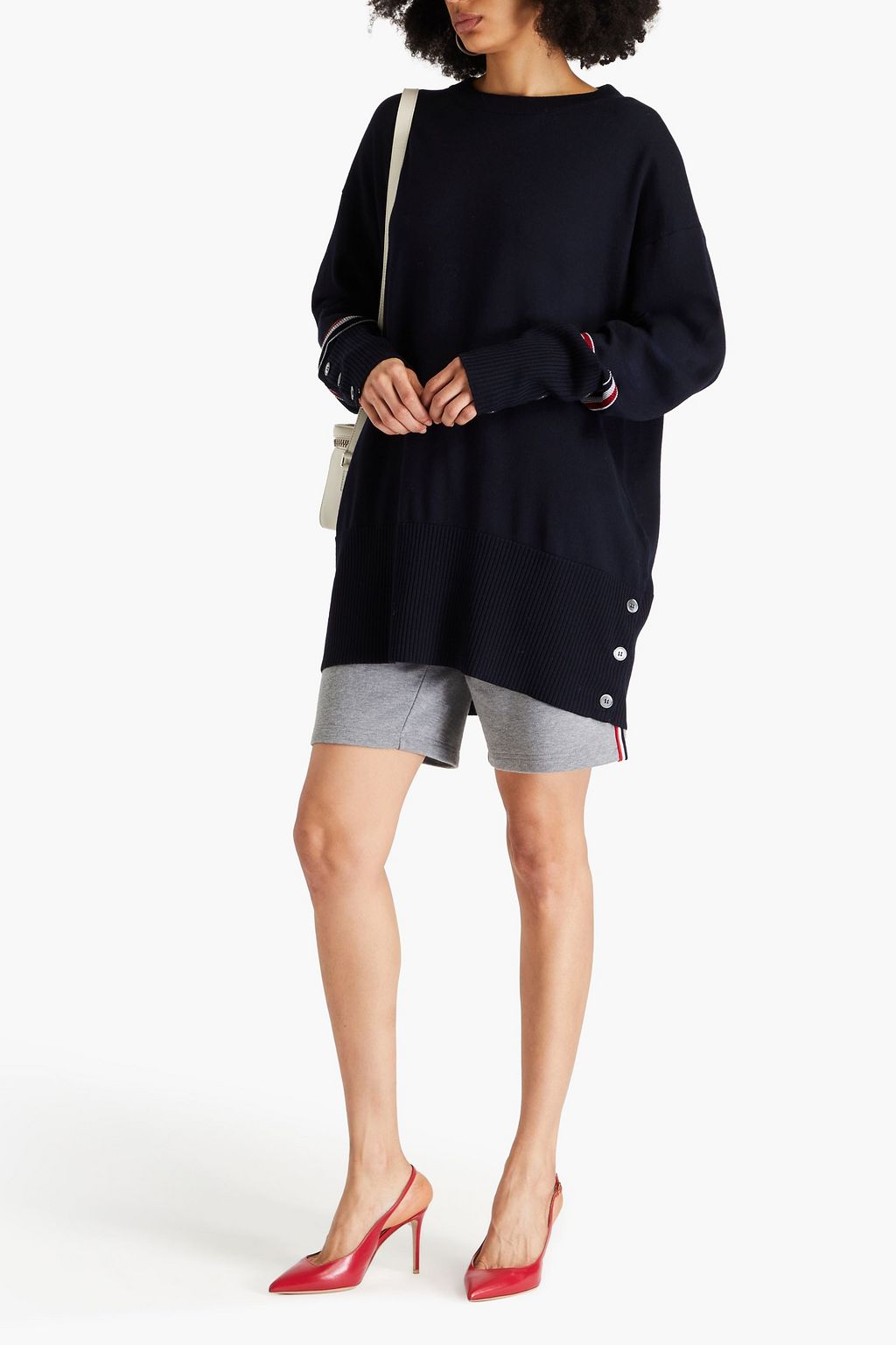 THOM BROWNE Oversized wool sweater