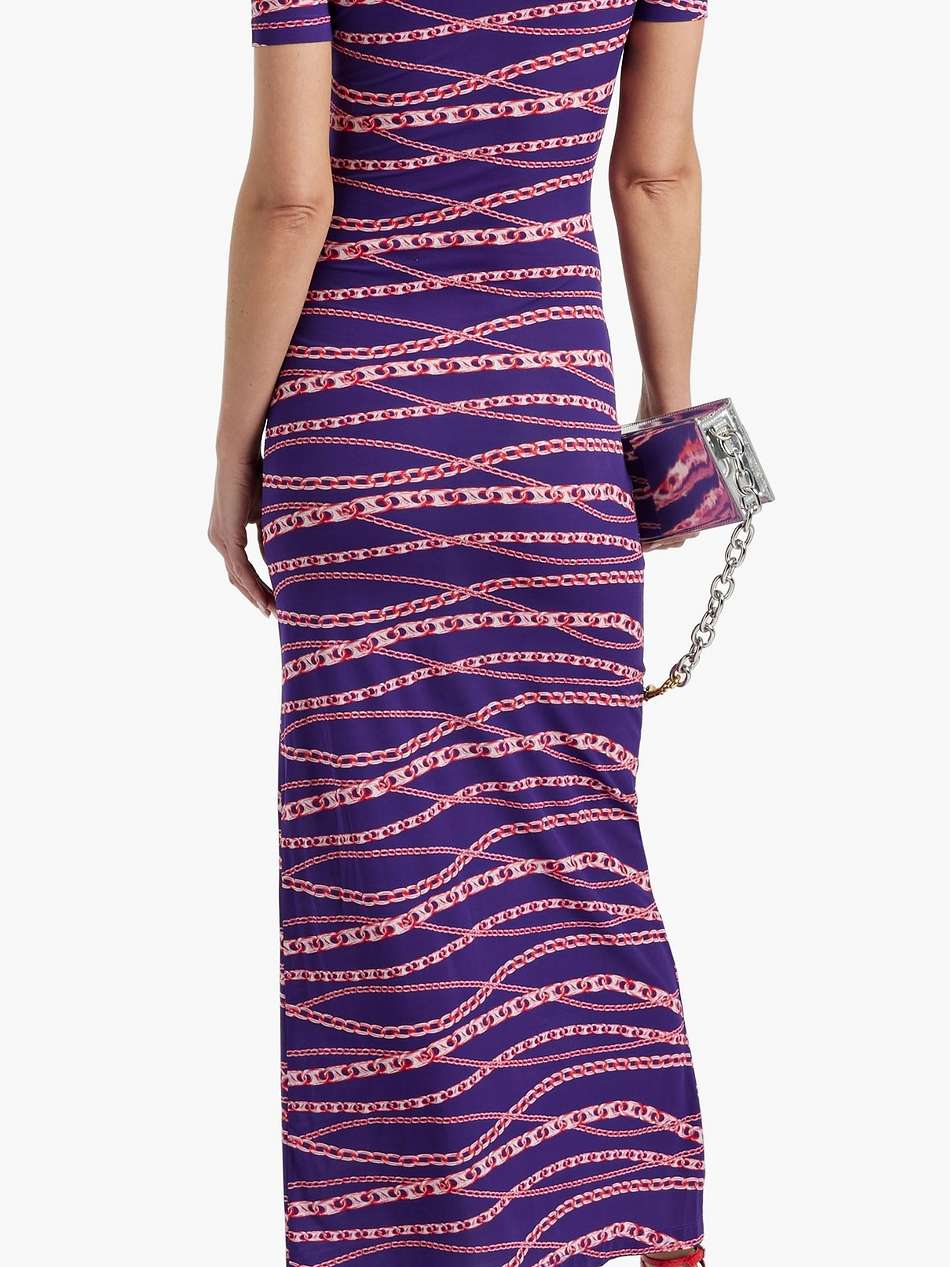 printed stretch-jersey maxi dress