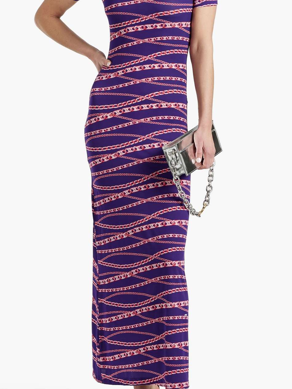printed stretch-jersey maxi dress