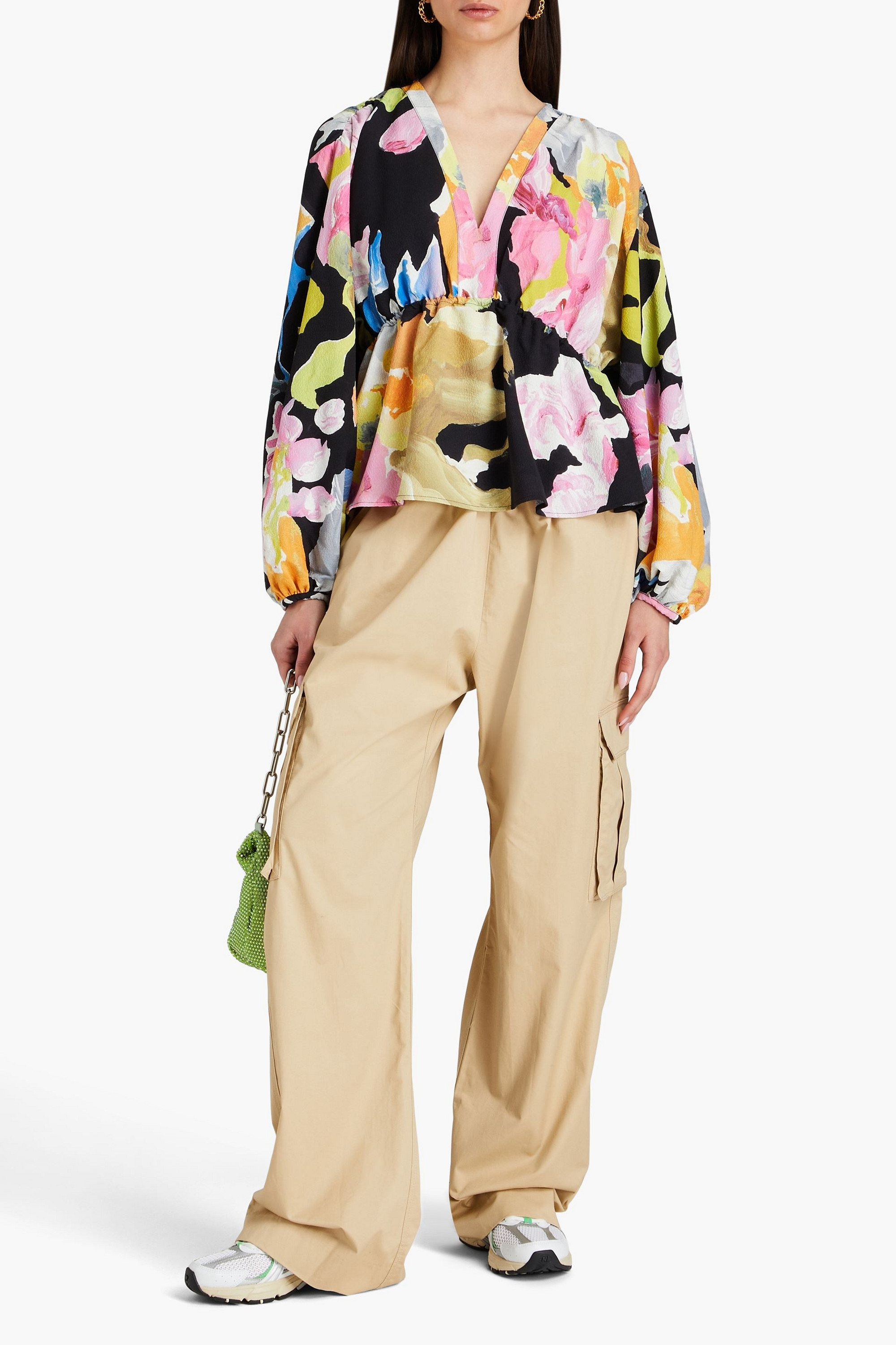 Stine Goya Toni printed crepe blouse