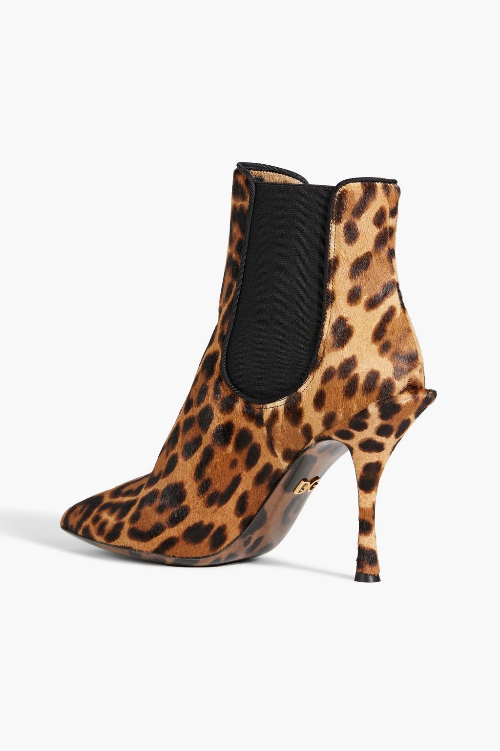 DOLCE&GABBANA Leopard-print calf hair ankle boots