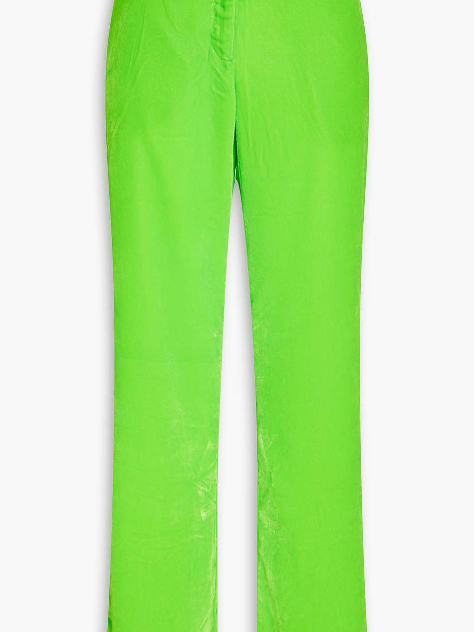 benny velvet straight-leg pants