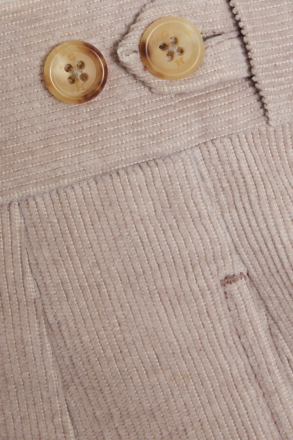 GABRIELA HEARST Sebastian slim-fit linen and cotton-blend corduroy pants
