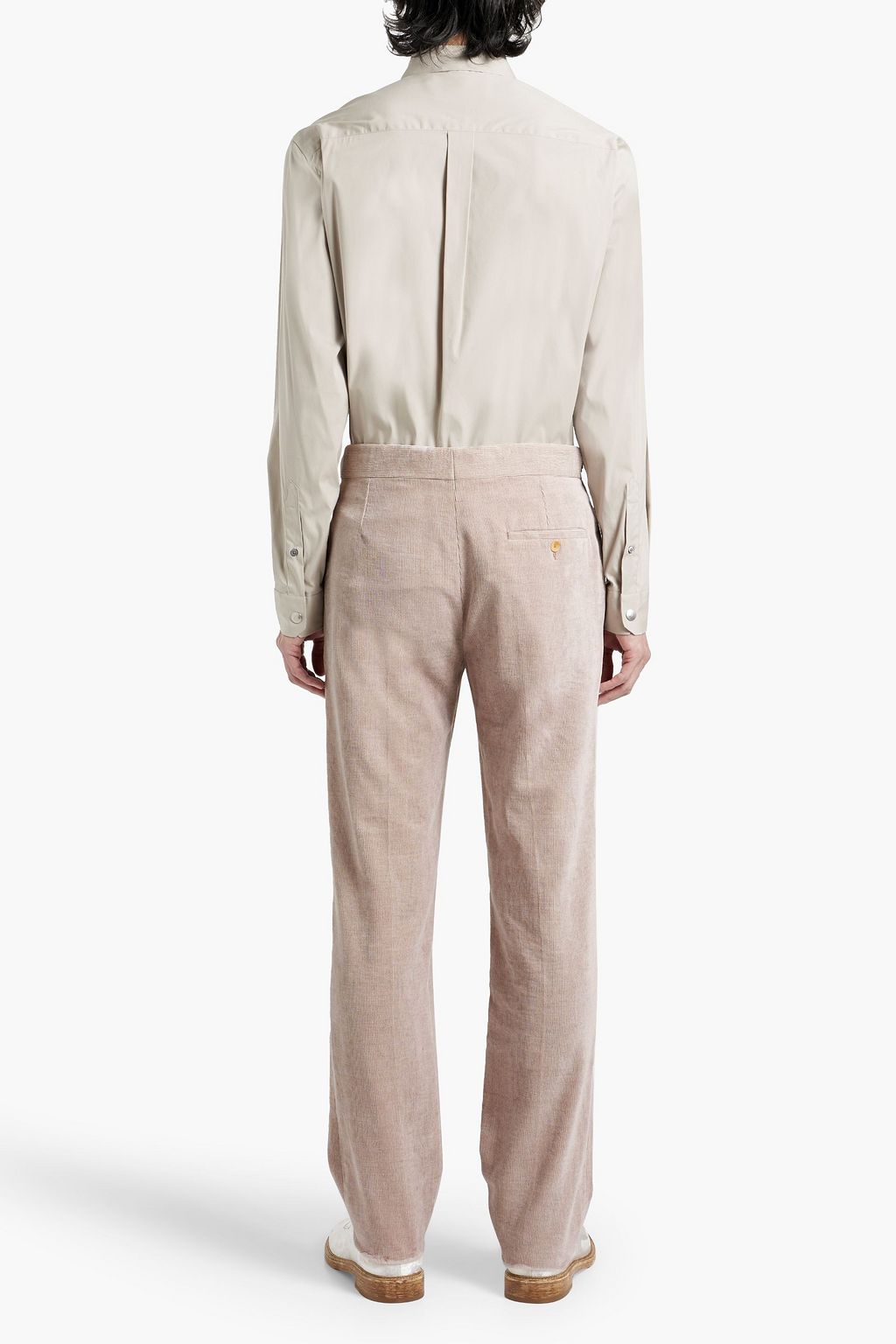 GABRIELA HEARST Sebastian slim-fit linen and cotton-blend corduroy pants