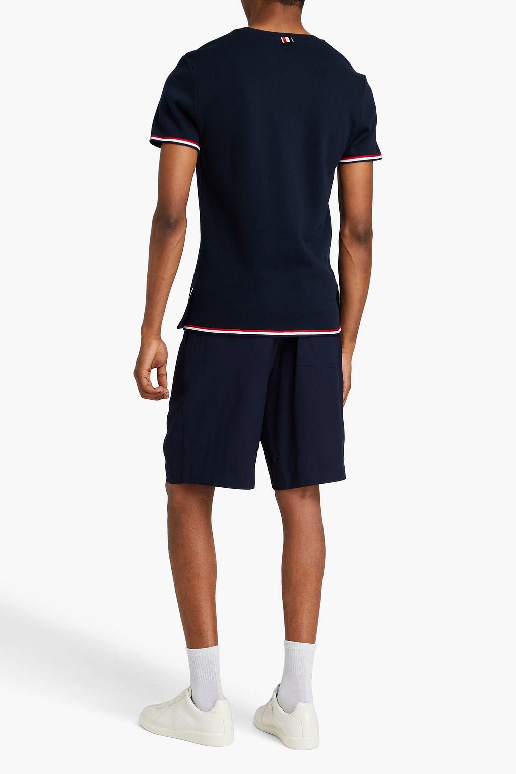 THOM BROWNE Cotton-jersey Henley T-shirt
