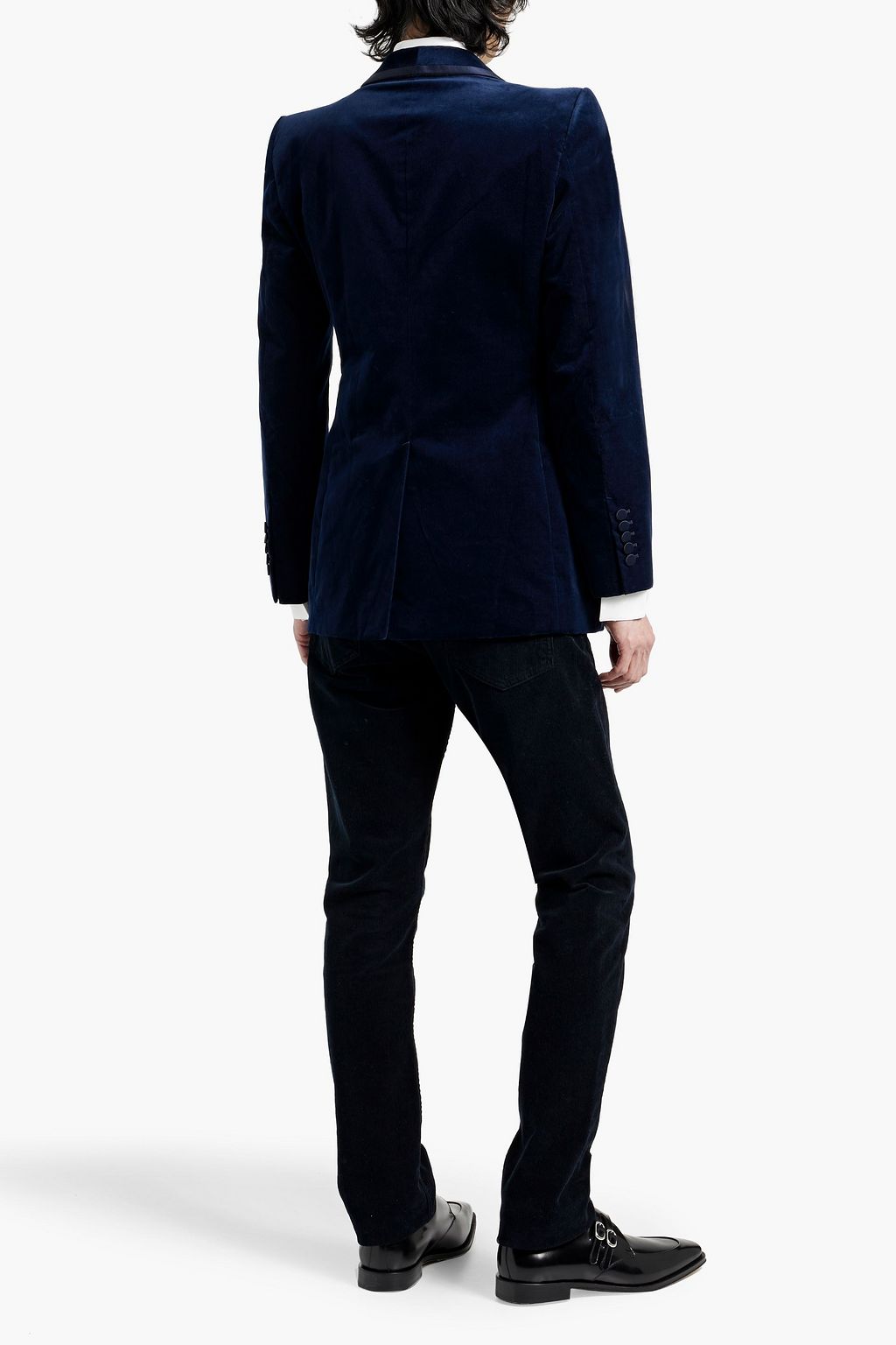 GUCCI Satin-trimmed velvet blazer