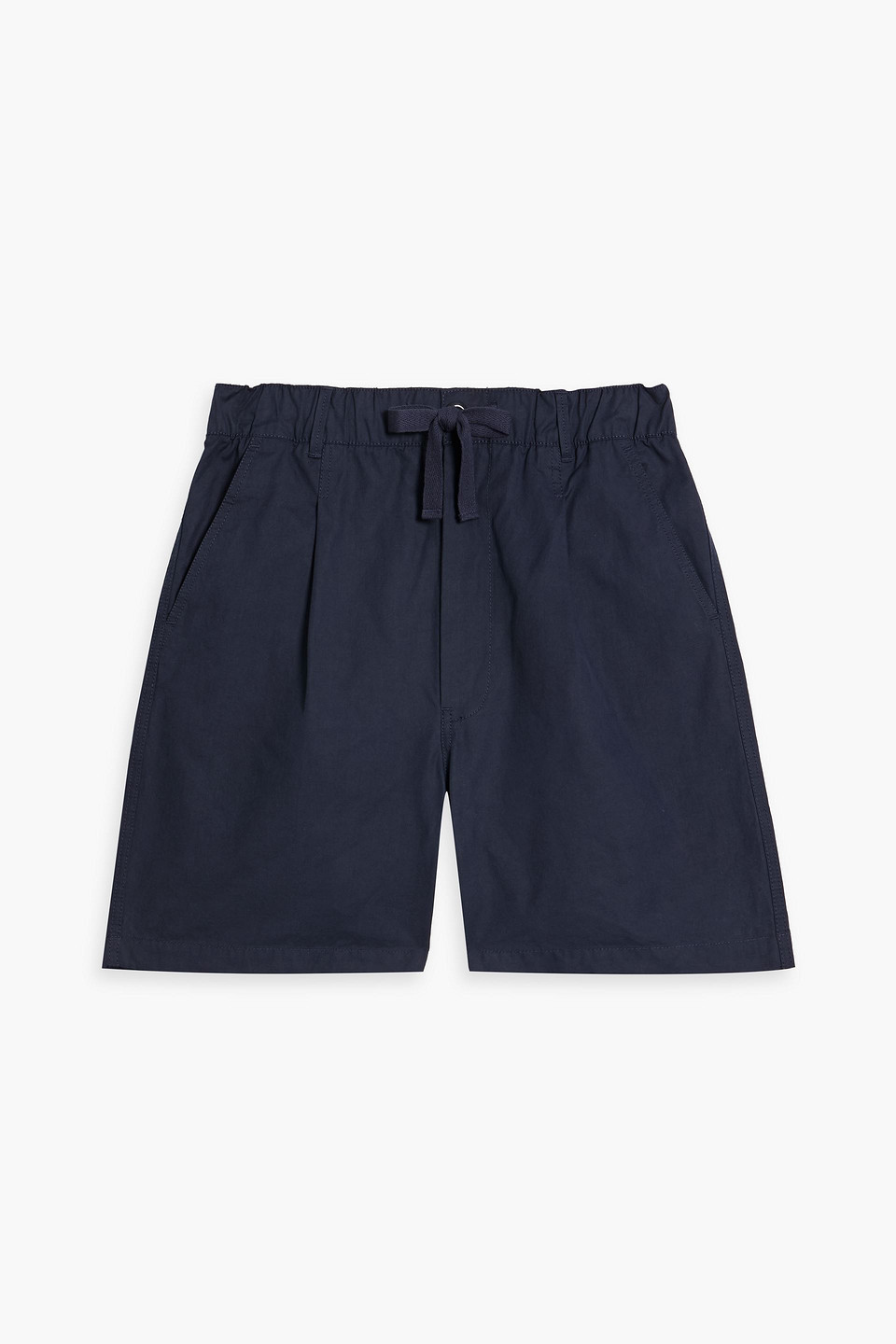 Alex Mill Cotton-blend Drawstring Shorts In Navy