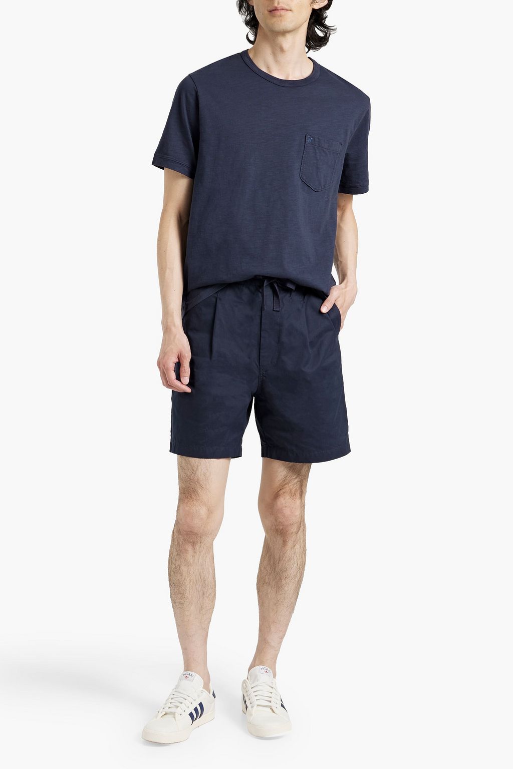 ALEX MILL Cotton-blend drawstring shorts