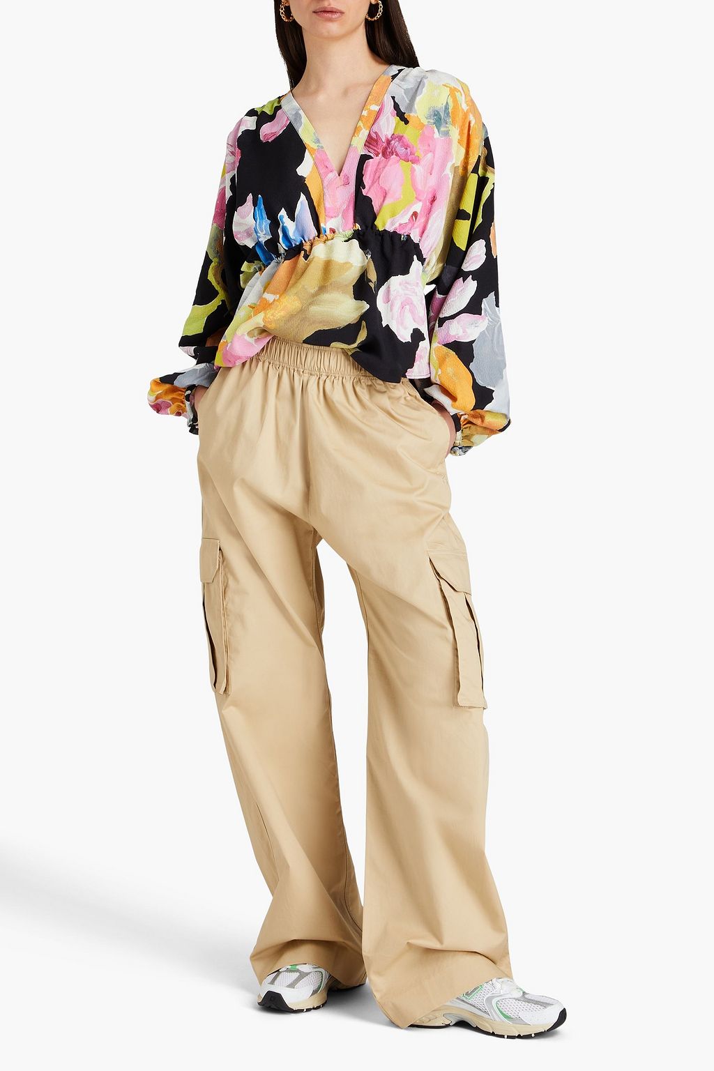 STINE GOYA Fatuna cotton-twill cargo pants