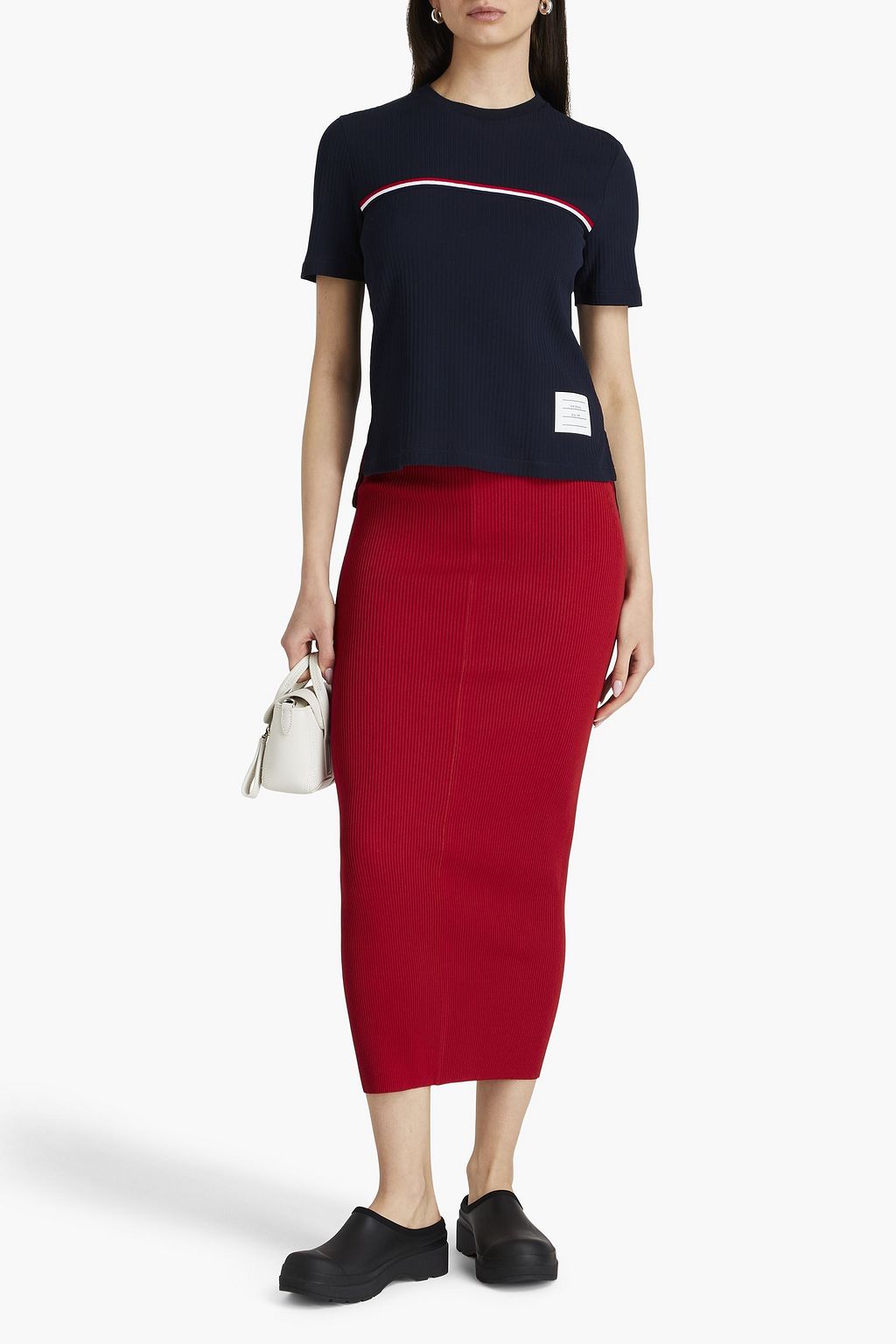 THOM BROWNE Cotton-jersey T-shirt