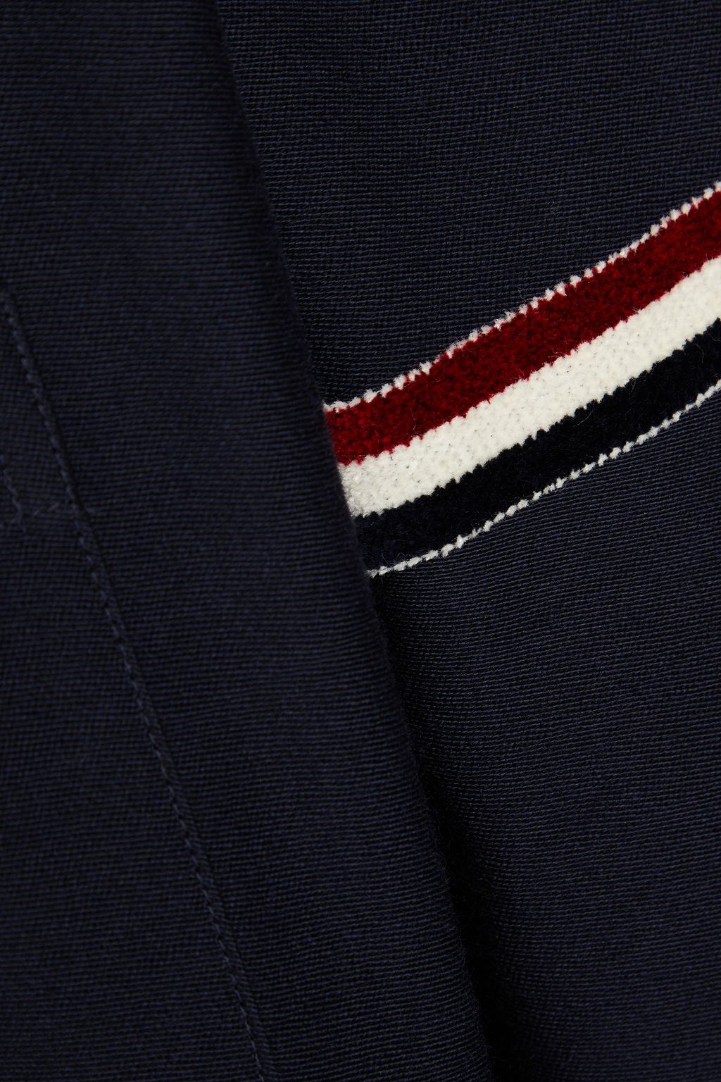 THOM BROWNE Overshirt aus Twill aus einer Wollmischung