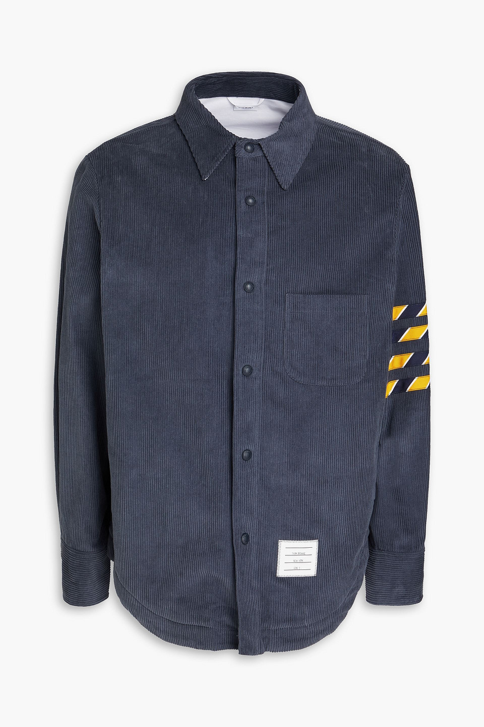 Thom Browne Overshirt Aus Baumwollcord In Marineblau