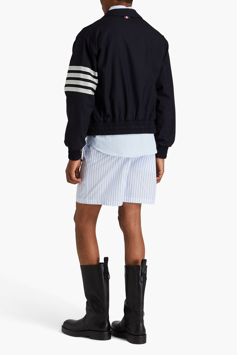 THOM BROWNE STRIPED WOOL JACKET