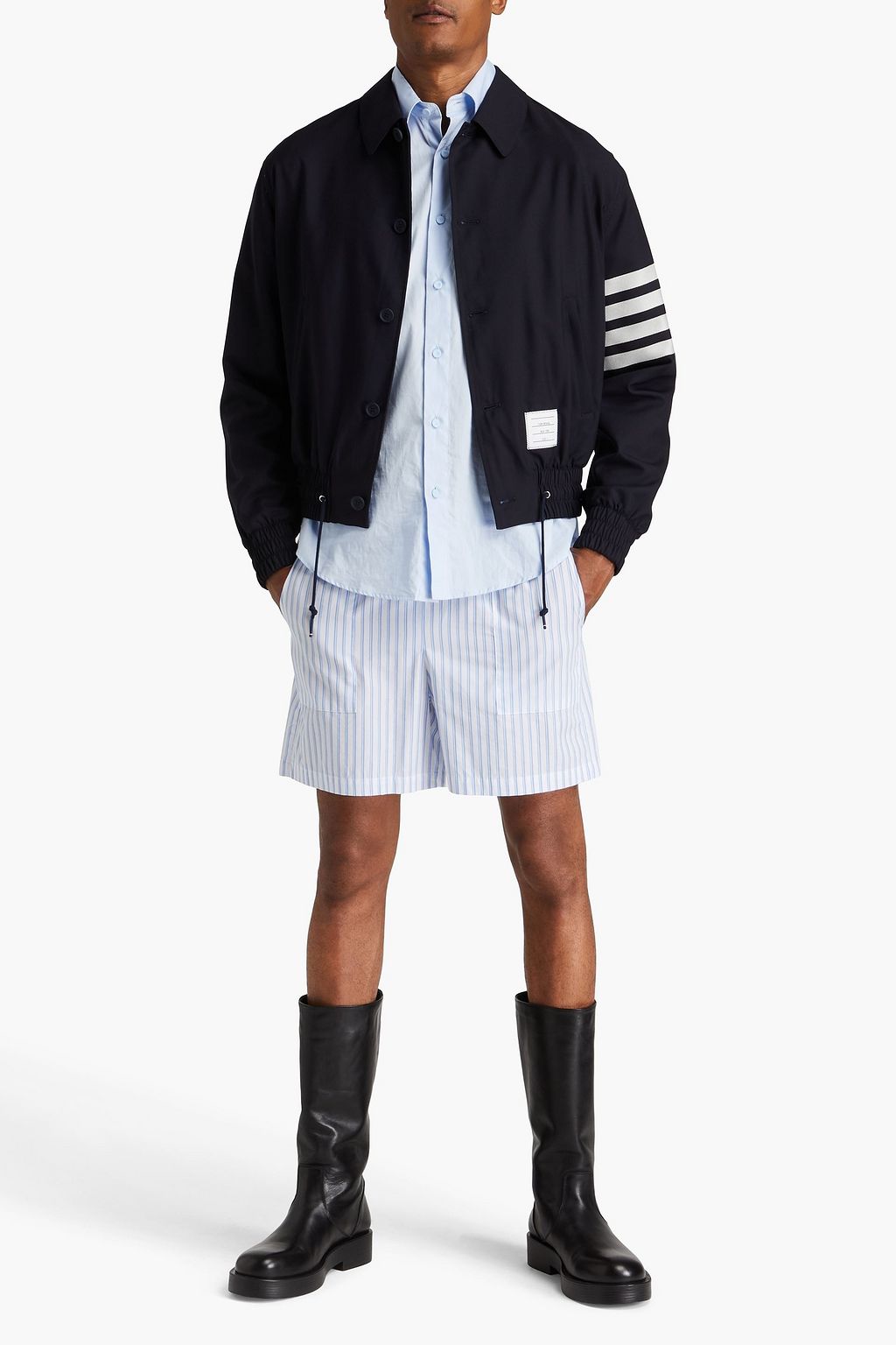 THOM BROWNE Striped wool jacket
