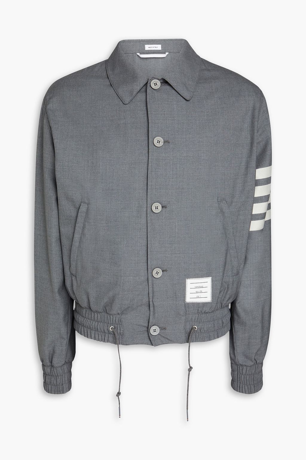 THOM BROWNE Striped wool jacket THE OUTNET