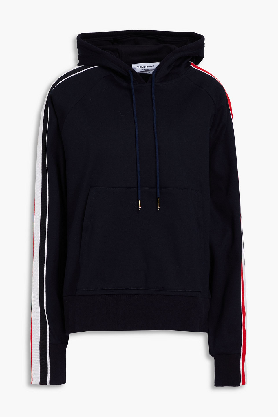 Thom Browne French Cotton-terry Hoodie In Navy