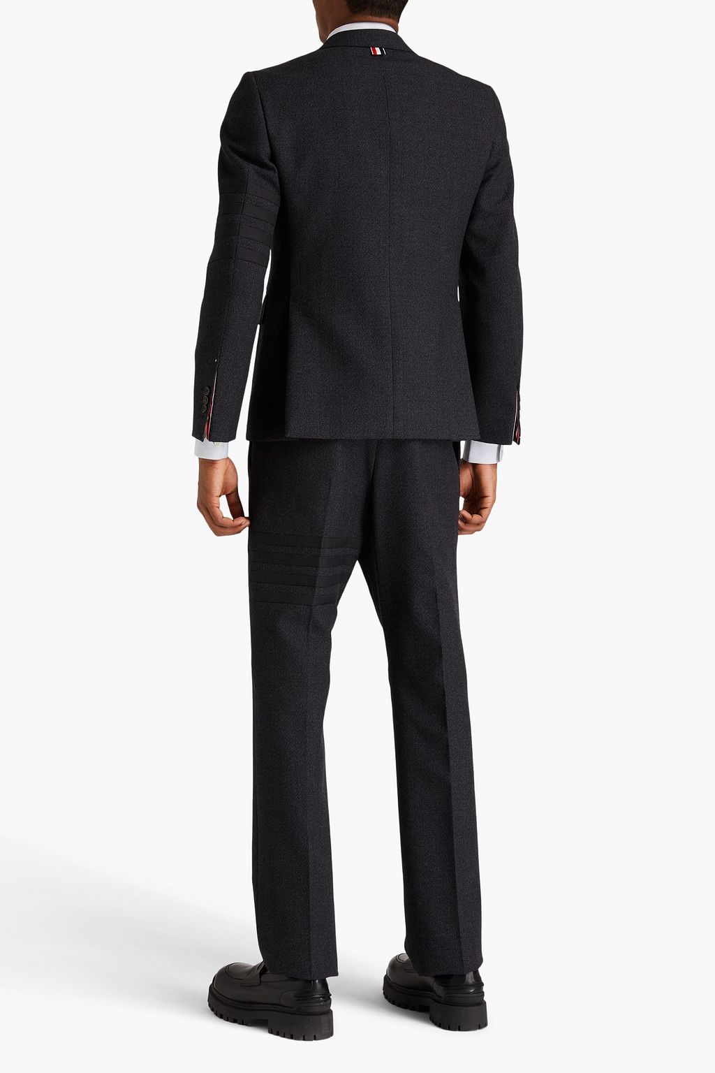 THOM BROWNE Anzughose aus Woll-Tweed mit Streifen