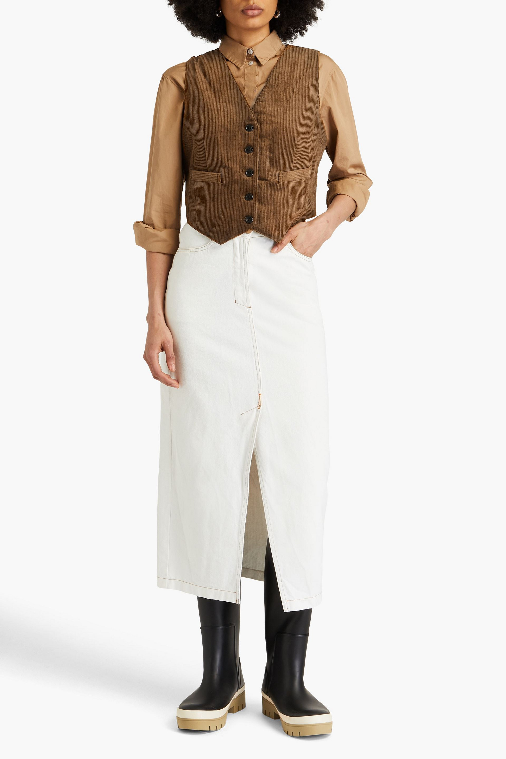 Alex Mill Sloane cotton-corduroy vest