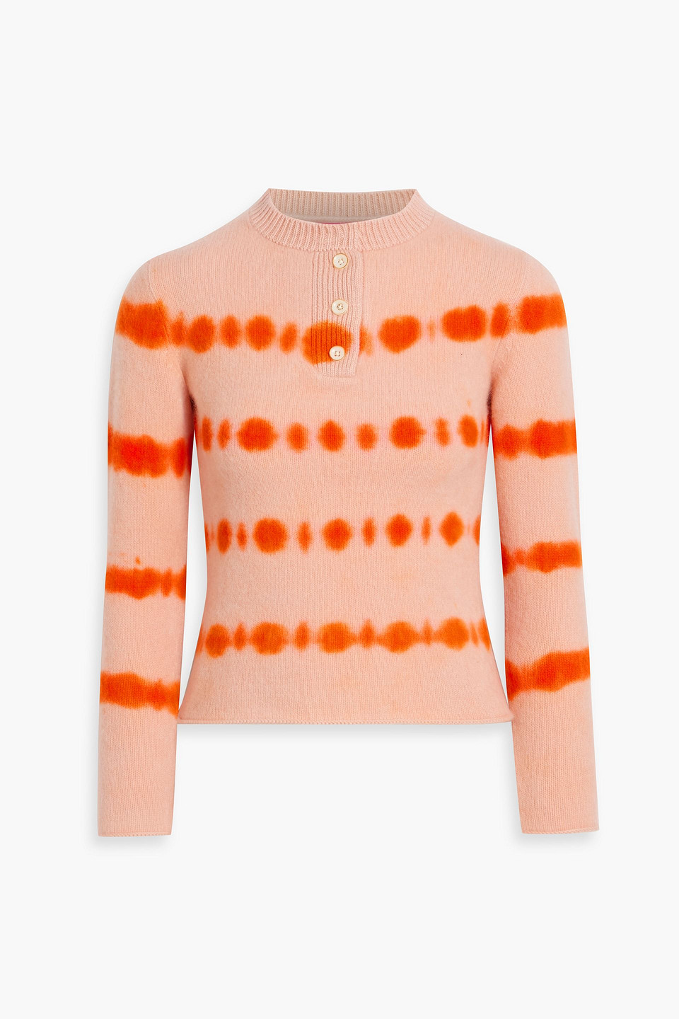 The Elder Statesman Rave Tie-dyed Cashmere Sweater In Orange