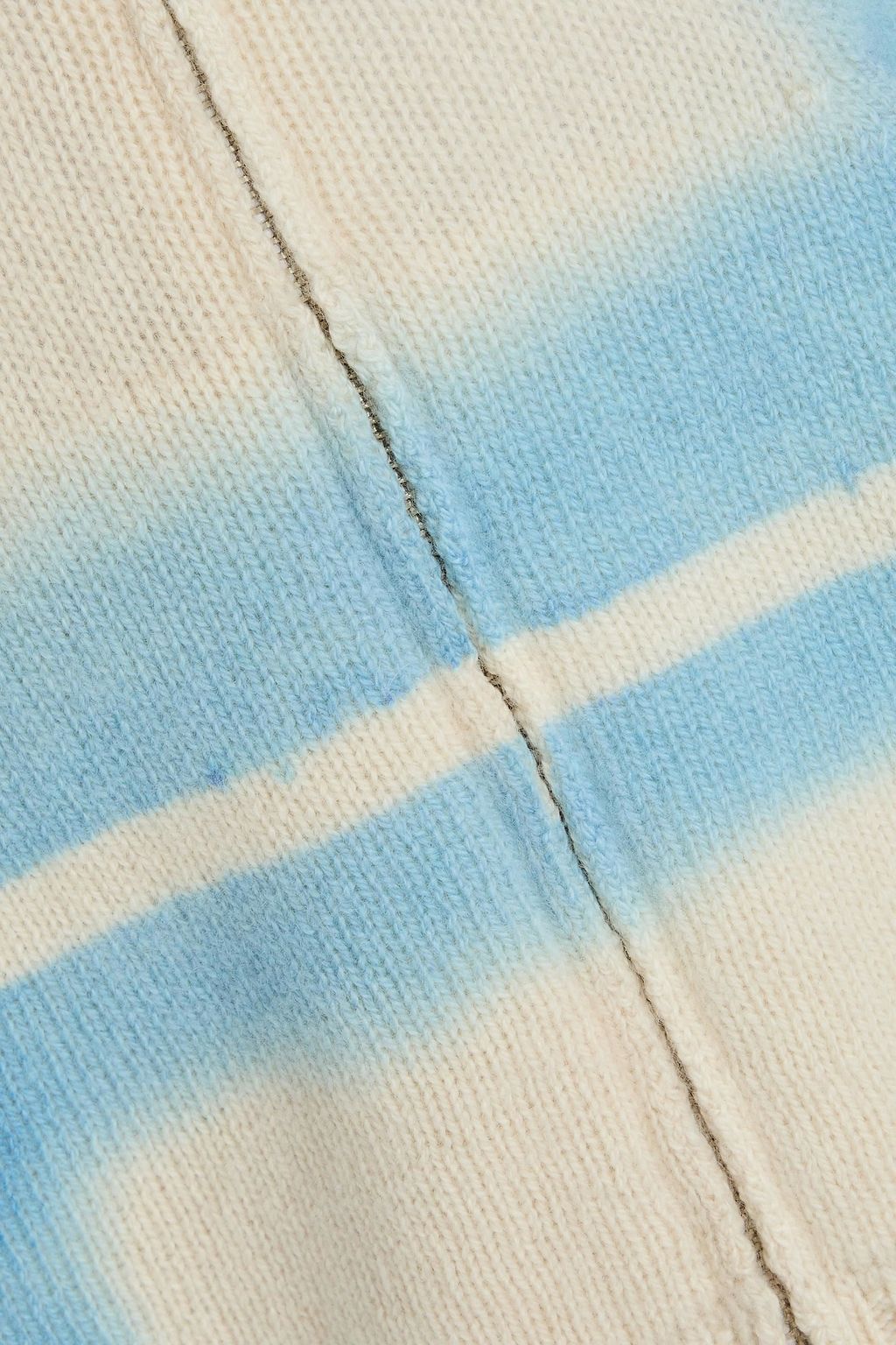 THE ELDER STATESMAN Tie-dyed cashmere zip-up hoodie