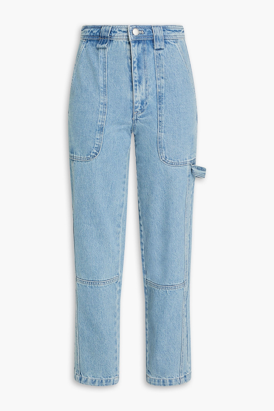 Alex Mill Phoebe High-rise Tapered Jeans In Mid Denim