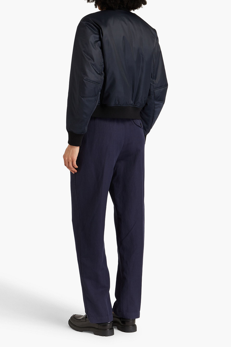 ALEX MILL KENNEDY LINEN, TENCEL™ AND COTTON-BLEND TWILL TAPERED PANTS