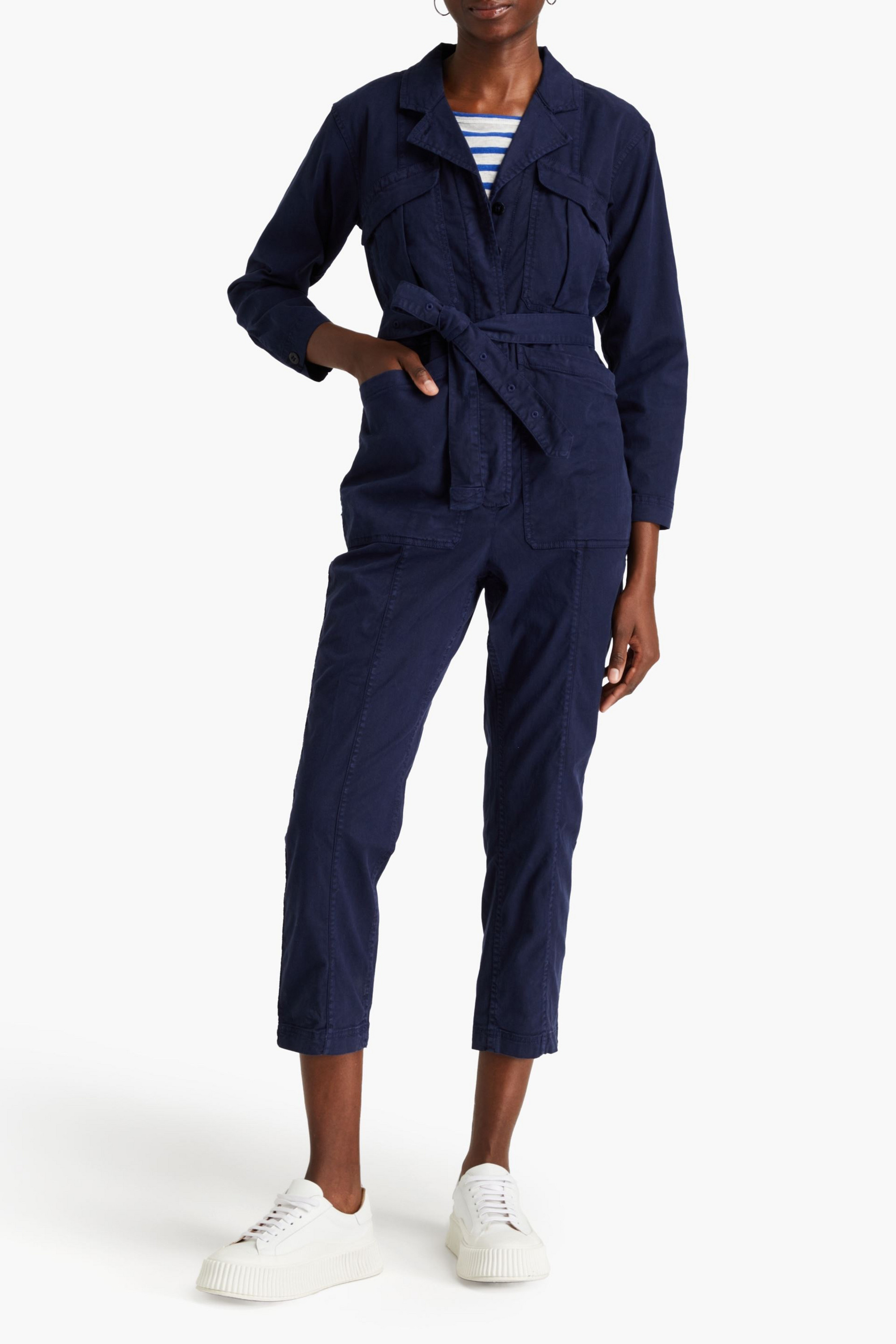 Alex Mill Expedition cropped TENCEL™-blend twill jumpsuit