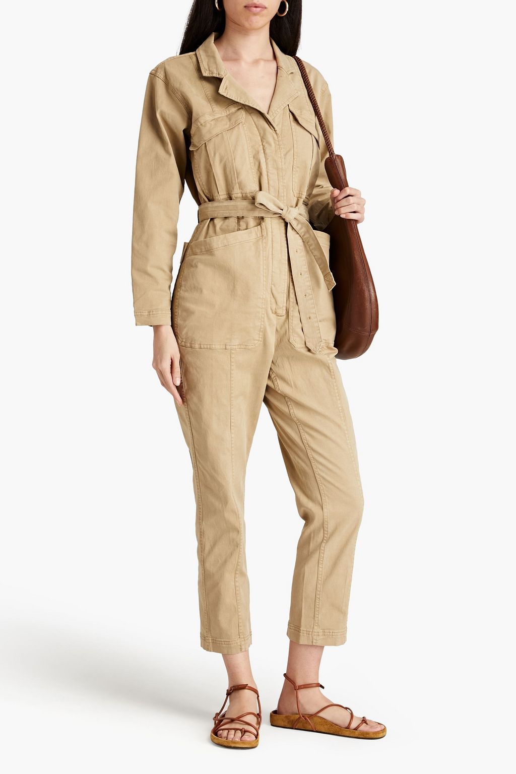 ALEX MILL Expedition Cropped Jumpsuit aus Twill aus einer TENCEL-Mischung™