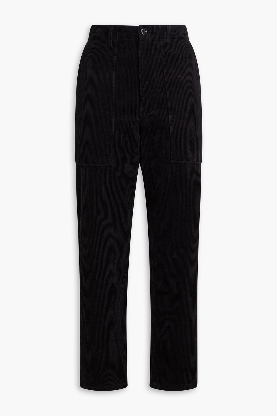 Alex Mill Neil Cotton-corduroy Straight-leg Pants In Black