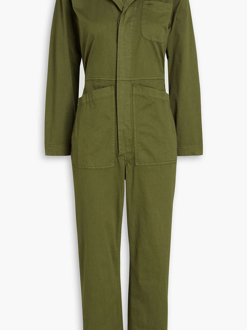 standard cropped stretch-cotton jumpsuit