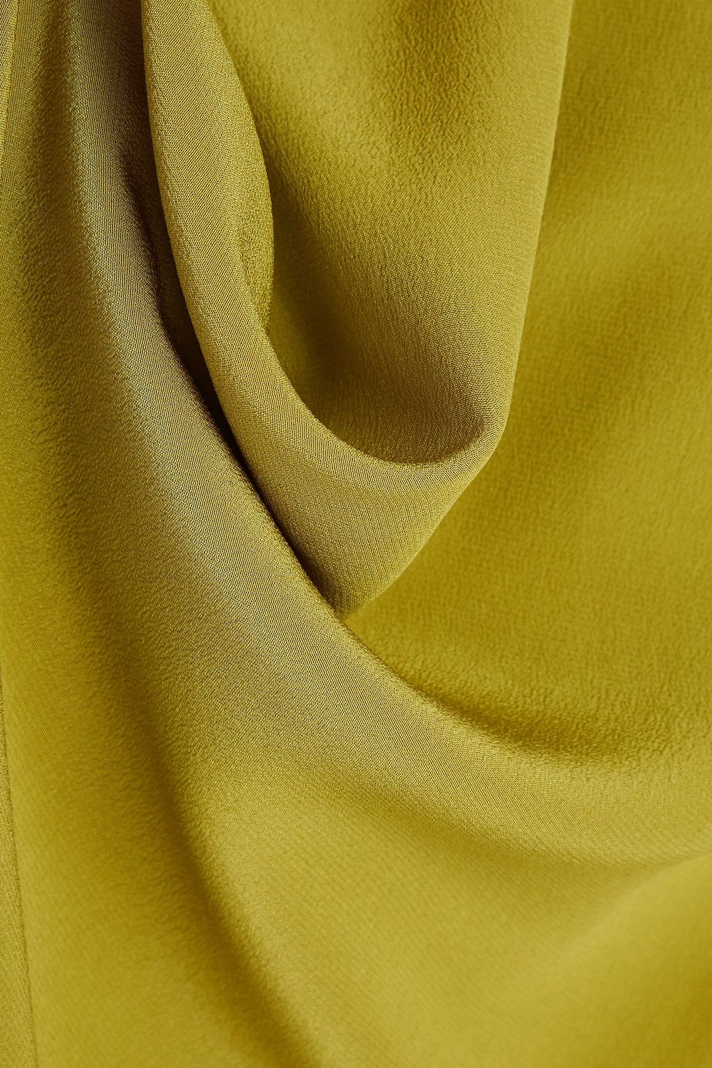 VALENTINO GARAVANI Oversized silk-crepe midi dress